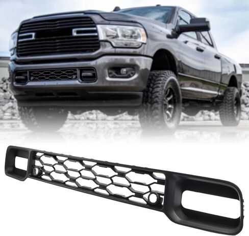 Black Front Lower Bumper Cover Grille Front Black Intake Grill Compatible with 2019-2024 Dodge Ram 2500 3500 4500 5500 68384294AA in Kuwait