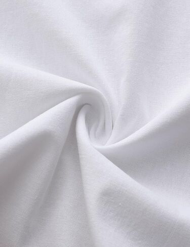 Boys Henley Shirts Short Sleeve Button Linen Beach Shirt Casual Summer Shirt in Saudi Arabia