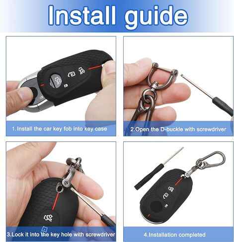 TOMALL 2 Pack for Mercedes Benz Key Fob Cover with Keychain, 3 Buttons Silicone Rubber Key Fob Case Fit for Mercedes Benz 2022-2025 S-Class, G-Class, E-Class, C-Class, GLC-Class, SL-Class, EQS, EQE in Saudi Arabia
