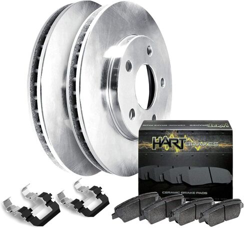 Hart Brakes Front Brake Rotors OE Replacement Ceramic Pads Compatible For 2006-2010 Hummer H3, H3T,RBBF.69002.02 in Saudi Arabia