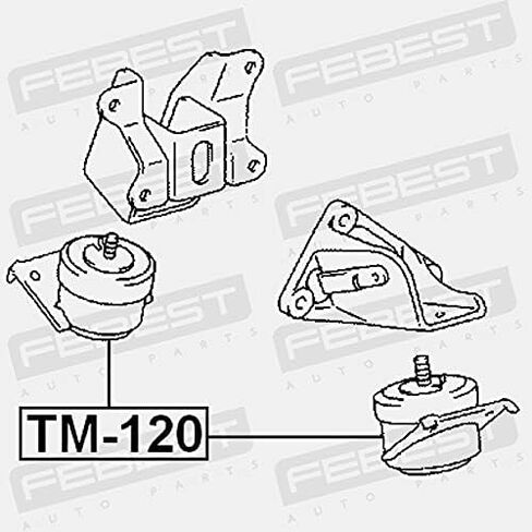 حامل المحرك الأمامي (هيدرو) فبراير TM-120 Oem 12361-30050 in Kuwait