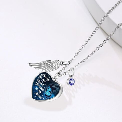 Heart Cremation Urn Necklaces Ashes Jewelry for Women Men Memorial Human Ashes Pendant in Kuwait
