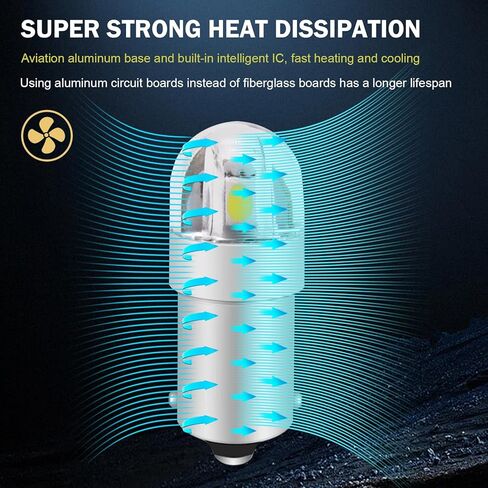 10PCS BA9S BA9 1895 1891 53 57 47830 64111 3893 Error Free LED Bulb, 6000K 3030-SMD Interior Car Bulbs for Interior Dome Map Lamp License Plate Glove Box Lights (White) in Kuwait