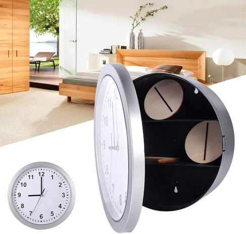 Hidden Secret Wall Clock Container Box for Money Stash Jewelry Valuables Cash Storage in Kuwait