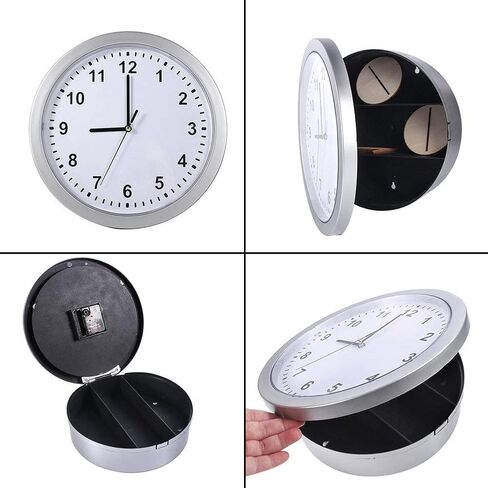 Hidden Secret Wall Clock Container Box for Money Stash Jewelry Valuables Cash Storage in Kuwait