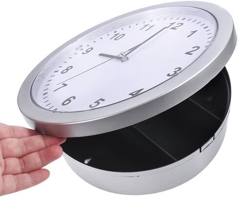 Hidden Secret Wall Clock Container Box for Money Stash Jewelry Valuables Cash Storage in Kuwait