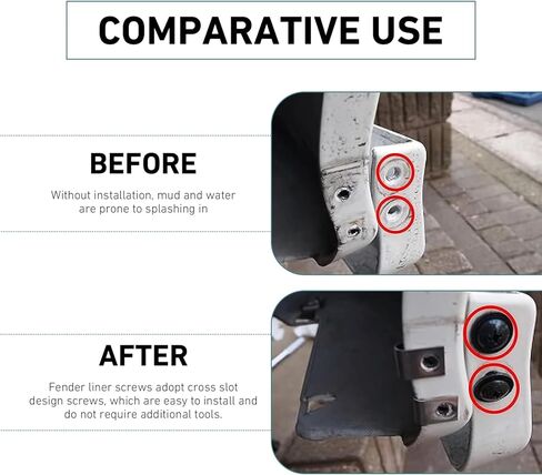 20 قطعة من براغي السيارات، براغي بطانة الحاجز، مثبتات مسامير لولبية سبلاش شيلد، ملحقات مصد السيارة، تورنيلوس مصد الجسم، استبدال OEM # 990114SE0000 in Kuwait