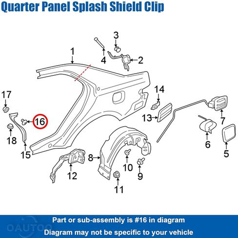 OAUTOO 25pcs Door Sill Plate Retainer Lower Pillar Trim Clip with Sealer for Ford W713489-S300 Fiesta Focus Ranger Continental Corsair MKX 2011-On in Saudi Arabia