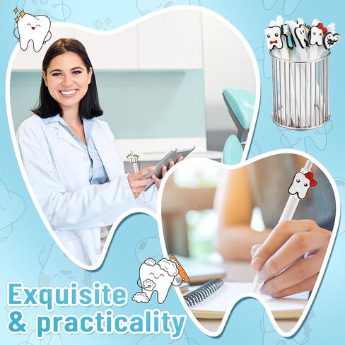 20 Pcs Dental Hygienist Gifts Funny Teeth Ballpoint Pen Bulk Dental Hygiene Gifts, Dentist Office Accessories for Coworkers Nurse Doctor Medical Staffs Student Must Haves in Saudi Arabia