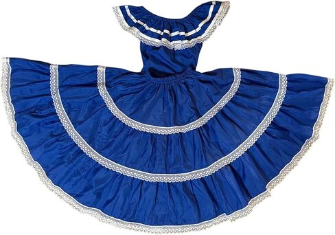Honduras Traditional Girls Blue Dress 6 in Saudi Arabia