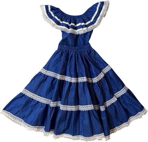 Honduras Traditional Girls Blue Dress 6 in Saudi Arabia