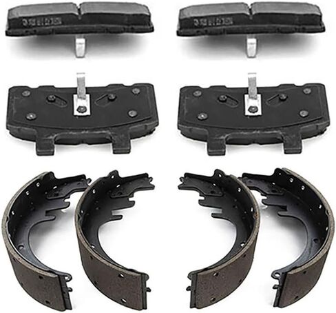 2 قطعة طقم أحذية طبل مكابح أمامية وخلفية من السيراميك لسيارة شيفروليه C3500 6.5L 1992-2000، لـ C3500 7.4L 1988-2000، لـ K3500 5.7L 1988-2000، لـ K3500 6.2L 1988-1993 in Saudi Arabia
