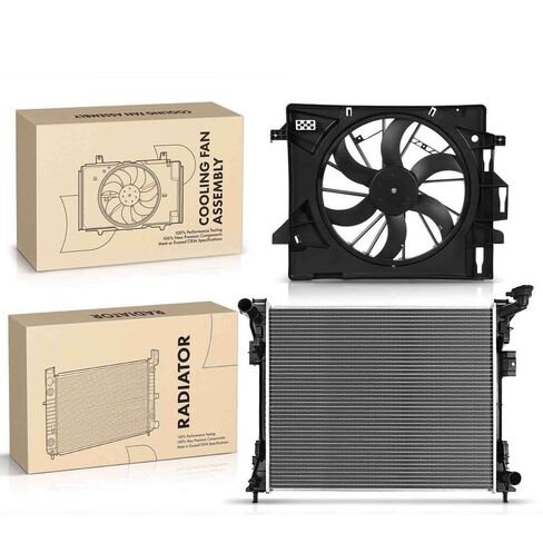 Replacement Parts for Radiator&Cooling Fan Assembly Kit for Chrysler Town&Country 08-16 Ram C/V Mod-A58PP-43964 in Saudi Arabia