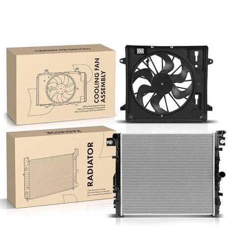 Replacement Parts for Radiator&Cooling Fan Assembly Kit for Jeep Wrangler 2007 2008 2009 2010 2011 Mod-A58PP-32615 in Saudi Arabia