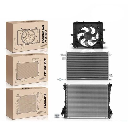Replacement Parts for Radiator&AC Condenser&Cooling Fan Kit for Ford Mustang 2005-2009 4.0L 4.6L Mod-A58PP-40831 in Saudi Arabia