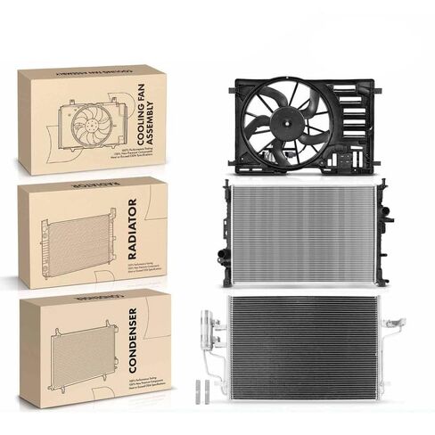 Replacement Parts for Radiator&AC Condenser&Dual Cooling Fan Kit for Ford Escape 2013-2016 2.0L Mod-A58PP-41394 in Saudi Arabia