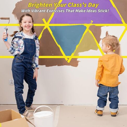 22 لفة من شريط الرسامين الأصفر مقاس 5.08 سم × 55 ياردة، شريط لاصق للرسامين لا يترك بقايا على الحائط، شريط الفنان، شريط تشطيب الحواف لتزيين اللوحة الجدارية، مستلزمات DIY in Kuwait