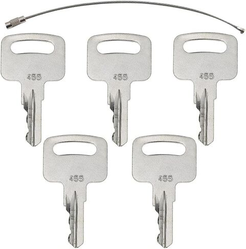 5PCS 455 104466 Ignition Keys Replacement – Compatible with Genie, Skyjack, Terex, Snorkel, Upright, Vermeer Scissor & Boom Lifts, Heavy Equipment Key in Kuwait