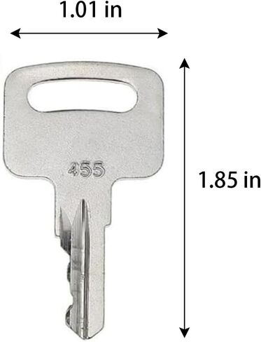 5PCS 455 104466 Ignition Keys Replacement – Compatible with Genie, Skyjack, Terex, Snorkel, Upright, Vermeer Scissor & Boom Lifts, Heavy Equipment Key in Kuwait