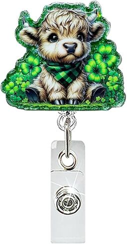 Easter Badge Reel Cute Bunny Badge Holder Cute Glitter Flower Easter Eggs ID Name Card Retractable Badge Holder with Alligator Clip Acrylic Easter Holiday Gifts for Nurse Nursing Student Teacher in Saudi Arabia