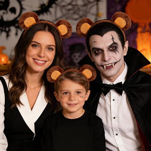 Monkey Costume Accessory Set Monkey Ears Headband and Tail for Adult Women Halloween Animal Cosplay Party Supplies Masquerade Costumes in Saudi Arabia