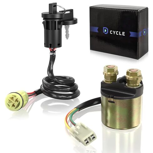 Starter Relay Solenoid+Ignition Key Switch Fit for Honda Rancher 350 TRX350TE TRX350FM TRX350FE ES 2000 01 02 03 04 05 06 Waterproof in Kuwait