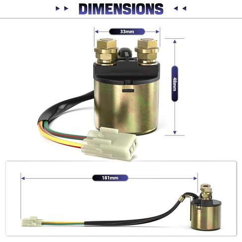 Starter Relay Solenoid+Ignition Key Switch Fit for Honda Rancher 350 TRX350TE TRX350FM TRX350FE ES 2000 01 02 03 04 05 06 Waterproof in Kuwait