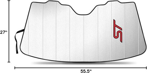 iPick Image for Ford Focus ST Universal Fit Enforced Stand-Up Auto Windshield Sun Shade at Standard Size 54"x 27.5" in Saudi Arabia