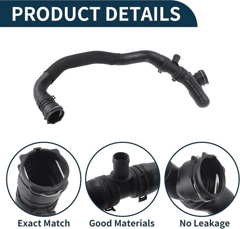 Radiator Hose Heater Hose Radiator Outlet Hose Pipe for Audi A6 Quattro 2016-2018 2.0L No.4G0122055AB/4G0122055S Rubber Lower Radiator Hose Black 1 Pc in Saudi Arabia