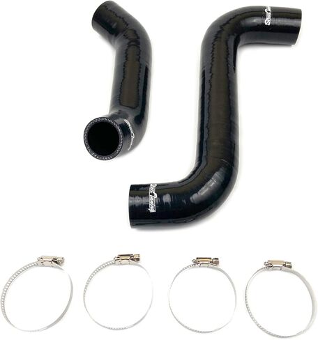 طقم خرطوم مشع من السيليكون متوافق مع سوبارو امبريزا GD/GB/GG/GDB/GDA 2.0 WRX STI 2002-2007، أسود in Kuwait