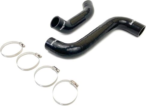 طقم خرطوم مشع من السيليكون متوافق مع سوبارو امبريزا GD/GB/GG/GDB/GDA 2.0 WRX STI 2002-2007، أسود in Kuwait