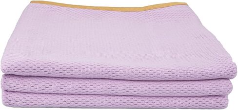 Maxshine 3 Pack Microfiber Towel (520GSM) - Purple with Yellow Silk Border, Professional Drying Cloths for Car Detailing - 20"x27.5" (51x70cm) - Ultra Soft, Scratch-Free Auto Detailing Towels in Saudi Arabia