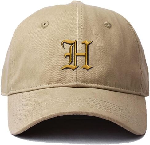 Mens Baseball Caps Old English H Embroidered Washed Cotton Dad Hat in Kuwait