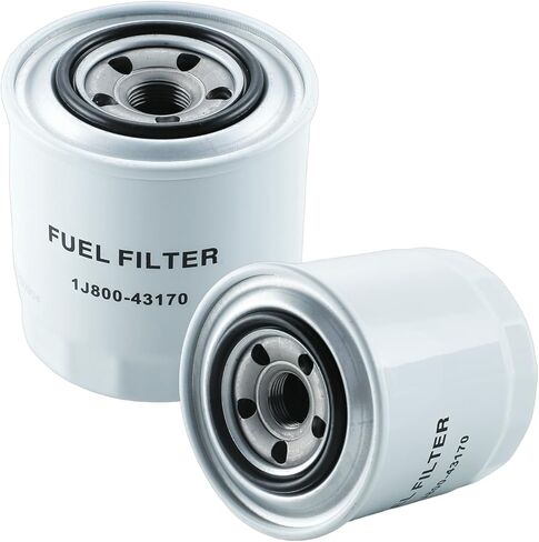 2PCS 1J800-43170 1J800-43172 Engine Fuel Filter Compatible with Kubota Engine KX040-4 L3301DT L3301F L3560DT L3901DT L3901F L4060DT L47 L4701DT L4701H M6060HD M62 M7060HD MX4800 MX5200 MX5800 in Kuwait