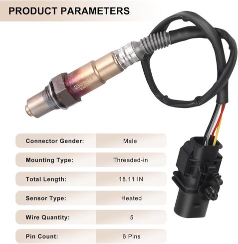 Oxygen Sensor Upstream Compatible with F150 2009-2015, for Mustang 2012–2014, for Ford E150 E250 2009–2014, for Mazda Tribute 2009–2010, for Lincoln MKS MKT 2010–2015, O2 Sensor Replace 234-5113 in Saudi Arabia