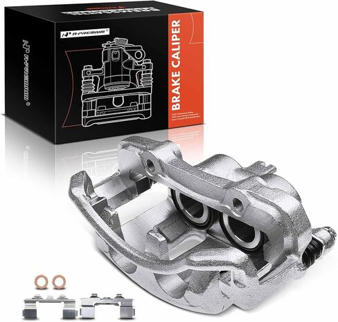 مجموعة فرجار قرص الفرامل A-Premium مع دعامة متوافقة مع موديلات مختارة من Nissan - D21 1987-1994، NP300 2010-2013، Pathfinder 1989-1995، Pickup 1995-2004 - جانب السائق الأيسر الأمامي in Saudi Arabia