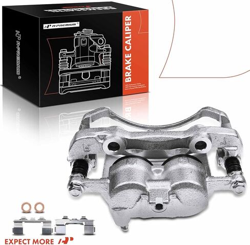 مجموعة فرجار قرص الفرامل A-Premium مع دعامة متوافقة مع موديلات مختارة من Nissan - D21 1987-1994، NP300 2010-2013، Pathfinder 1989-1995، Pickup 1995-2004 - جانب السائق الأيسر الأمامي in Saudi Arabia