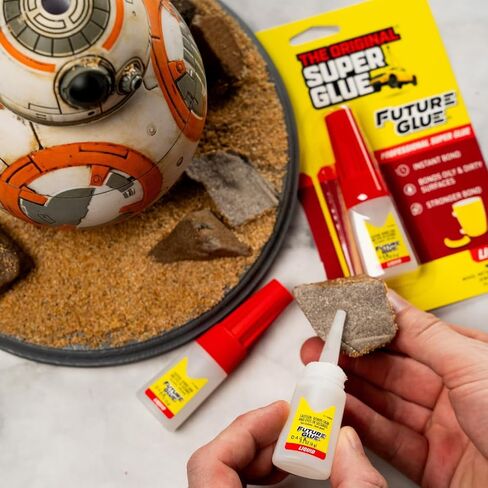 صمغ المستقبل - صمغ احترافي عالي الأداء، زجاجة 6 جرام، شفاف - ترابط فوري، يعمل على الأسطح المتسخة والدهنية، مقاوم لدرجة الحرارة والمواد الكيميائية (عبوة من قطعة واحدة) in Kuwait