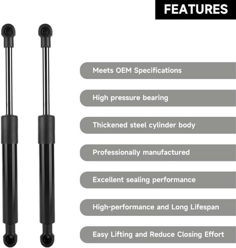 Premium 2PCS Front Hood Lift Supports Struts Gas Shocks for Porsche 911 1998-2013 for Boxster 2005-2012 Convertible for Cayman 2008-2012 Coupe | Replaces 99751155101 SG406031 in Saudi Arabia