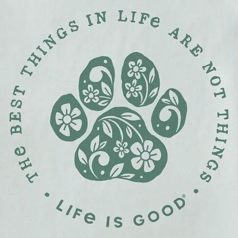 Life is Good Women's Best Things in Life Short Sleeve Crusher-LITE Tee, Fog Gray in Saudi Arabia