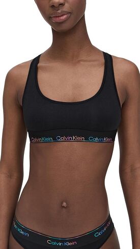 Calvin Klein Womens Icon Cotton Modal Pride Unlined Bralette in Saudi Arabia