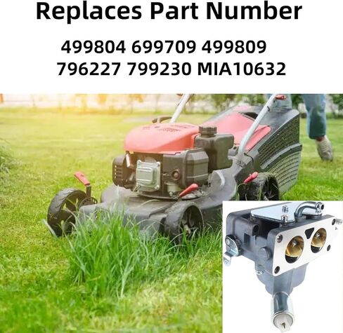 791230 Carburetor Fits for Briggs and Stratton V-Twin 4 Cycle 20HP 21HP 23HP 24HP 25HP Engine 407777 799230 699709 499804 for John Deere MIA10632 LA130 LA150 LA145 L120 Lawn Tractor Carb with Filter in Kuwait