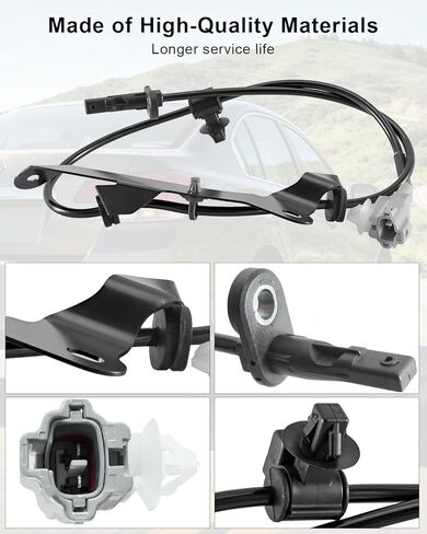 قطعتان من مستشعرات سرعة العجلات الخلفية اليسرى واليمنى ABS متوافقة مع Subaru Legacy 2010 2011 2012 2013 2014، مستشعر سرعة العجلة الخلفية مع سرج الأسلاك استبدال ALS2012 ALS2013 27540AJ02A 27540AJ03A in Kuwait