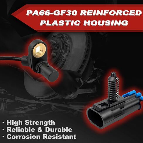 مستشعر سرعة عجلة ABS 4 قطع: أمامي خلفي يسار ويمين متوافق مع شيفروليه 2007-10 سيلفرادو 1500 V8 5.3L V8 6.0L V8 6.2L، 2007-12 Tahoe V8 5.3L/6.0L/6.2L، كاديلاك 2007-14 إسكاليد V8 6.0L/6.2L in Kuwait