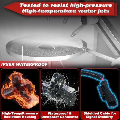 ABS Wheel Speed Sensor 1Pc: Rear Left & Right Compatible with Dodge 1998-2005 Ram 1500 V6 3.7L V6 3.9L V8 5.7L V8 5.9L V10 8.3L, 1998-2005 Ram 2500 V8 5.9L V10 8.0L, 1998-2005 Ram 3500 V8 5.7L V8 5.9L in Kuwait