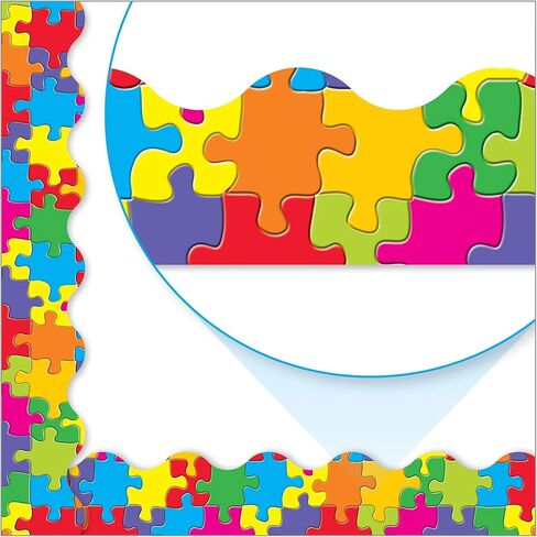 TREND Jigsaw Terrific Trimmers, Bulletin Board Borders, 39 Feet in Saudi Arabia