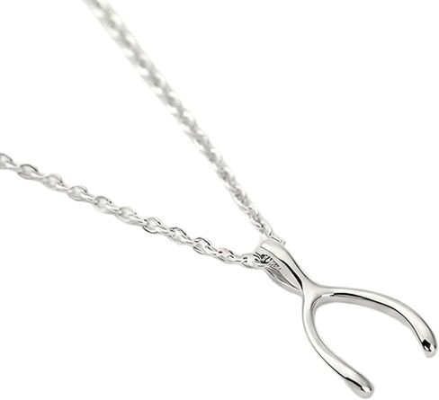 Wishbone Necklace for Women, Trendy Alt Jewelry Dainty Charm Pendant, Simple Everyday Jewelry, Fashion Accessory Gift for Her in Kuwait