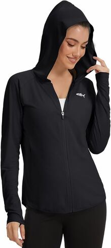 Women UPF 50+ Sun Protection Hoodie Jacket Lightweight Zip Up Long Sleeve Shirts Hiking Outdoor with Pocket in Saudi Arabia