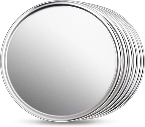 New Star Foodservice 50929 Pizza Pan/Tray, Wide Rim,Aluminum, 20 Inch, Pack of 6 in Kuwait