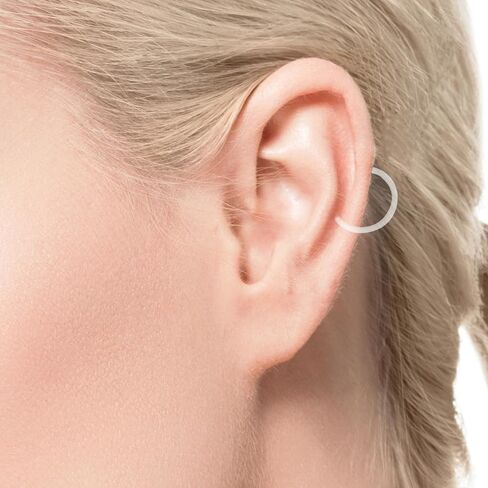 24 Pcs Clear Nose Rings, Acrylic Clear Nose Piercing, Hoop Piercing Retainers, Invisible Horseshoe Ring, Ear Piercings Retainer(6/8/10/12mm) in Kuwait